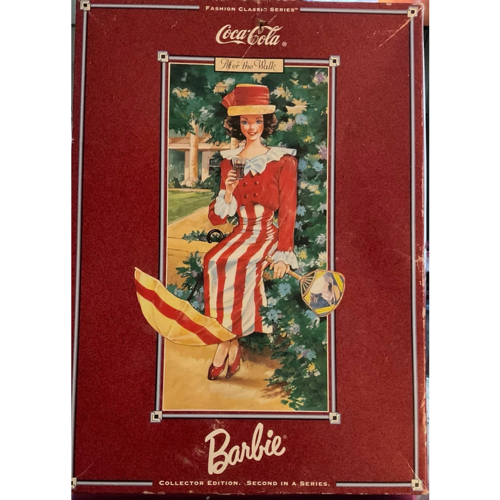 Coca-Cola Barbie After The Walk Collector Edition Doll Mattel, Missing Shoe